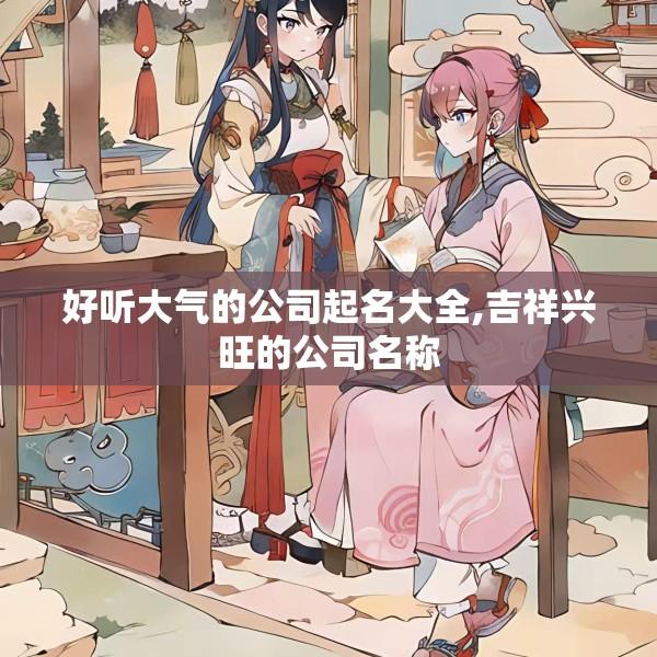 好听大气的公司起名大全,吉祥兴旺的公司名称