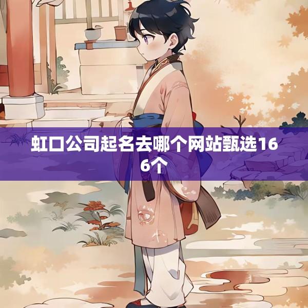 虹口公司起名去哪个网站甄选166个