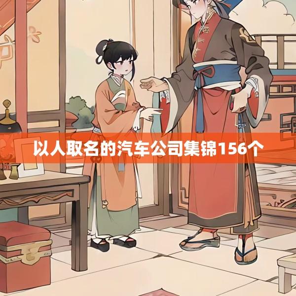 以人取名的汽车公司集锦156个