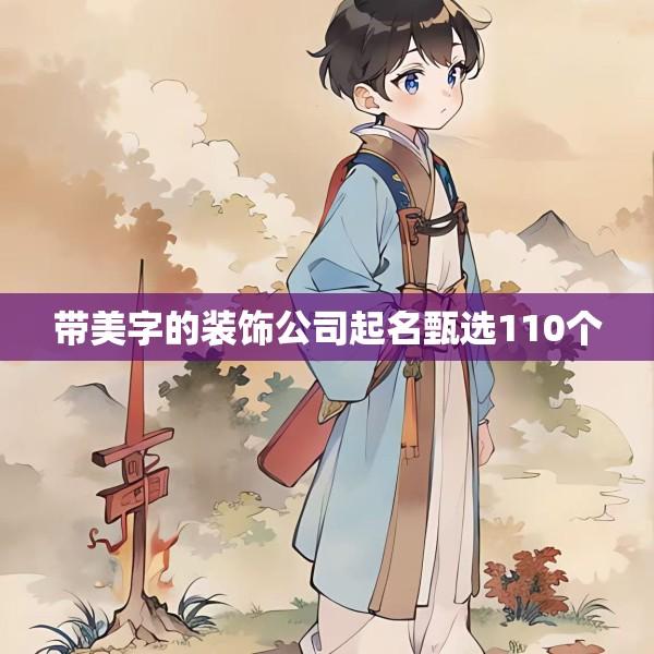带美字的装饰公司起名甄选110个