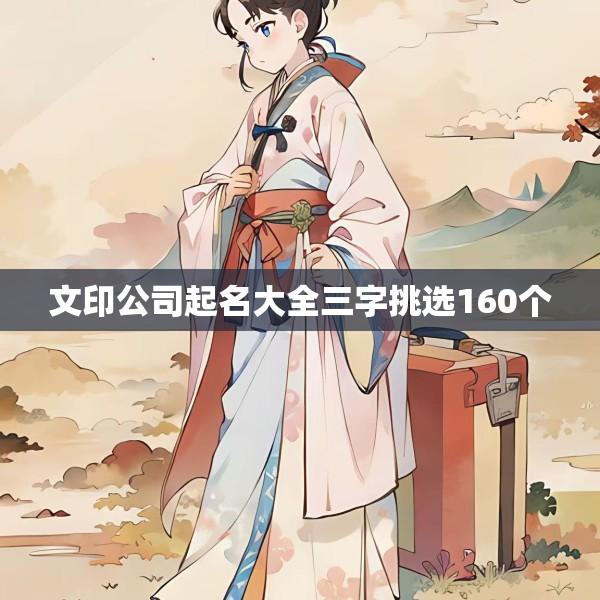 文印公司起名大全三字挑选160个
