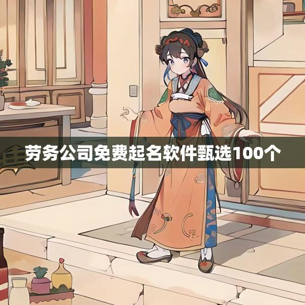 劳务公司免费起名软件甄选100个