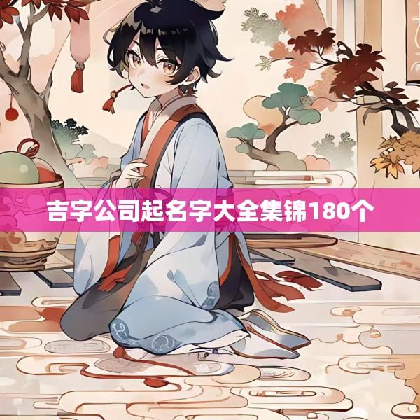 吉字公司起名字大全集锦180个