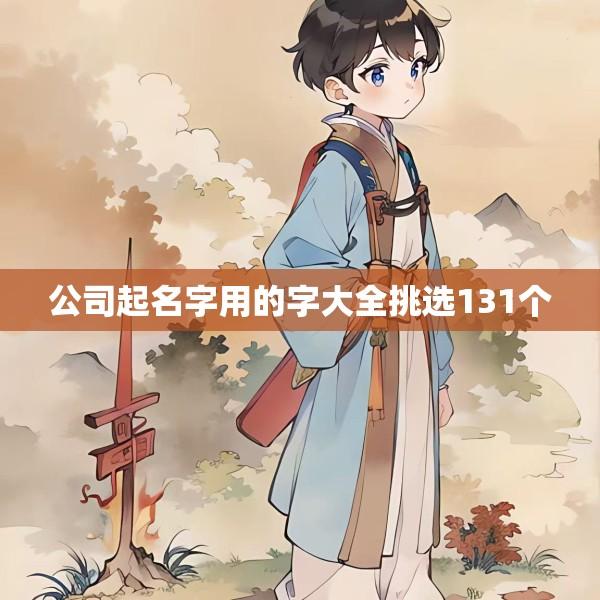 公司起名字用的字大全挑选131个