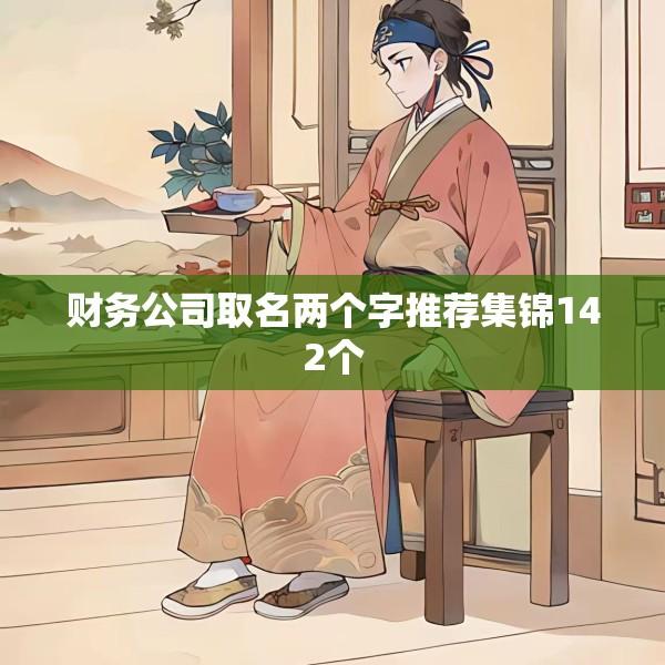 财务公司取名两个字推荐集锦142个