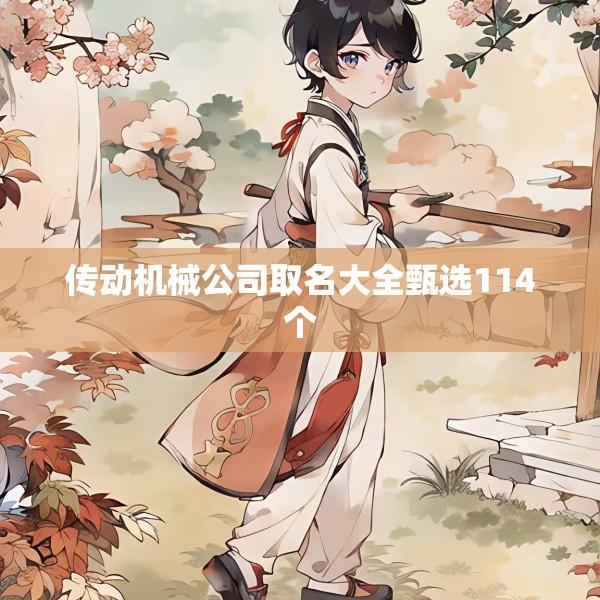 传动机械公司取名大全甄选114个