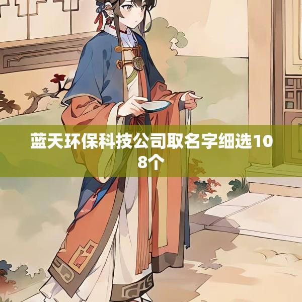 蓝天环保科技公司取名字细选108个