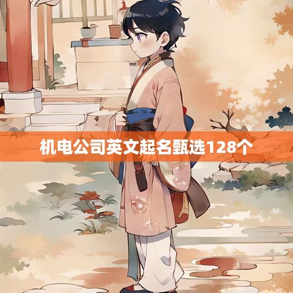 机电公司英文起名甄选128个