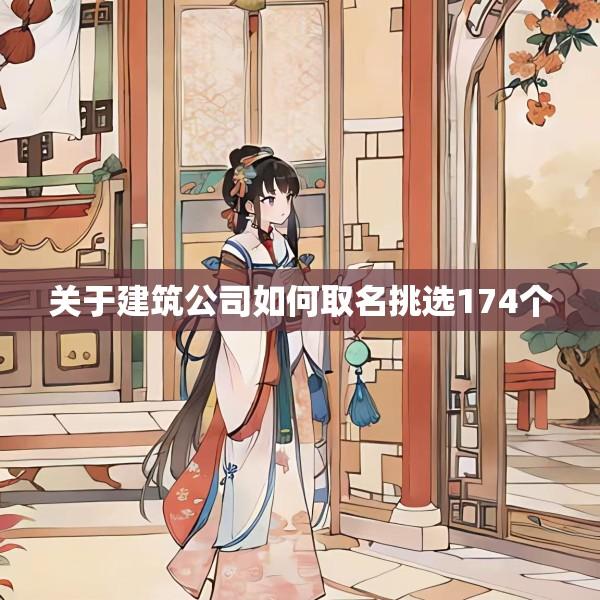 关于建筑公司如何取名挑选174个