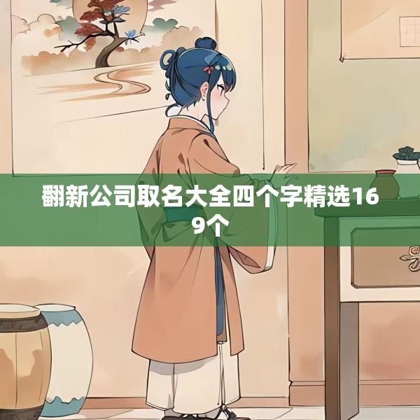 翻新公司取名大全四个字精选169个