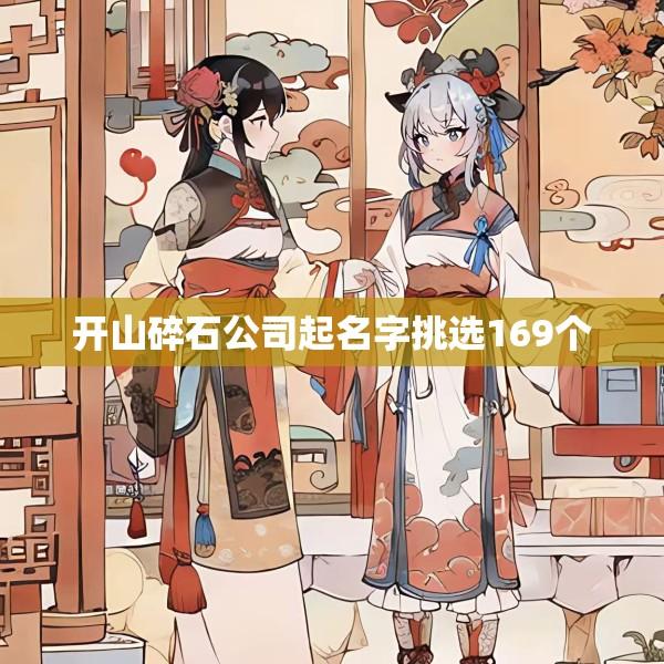 开山碎石公司起名字挑选169个