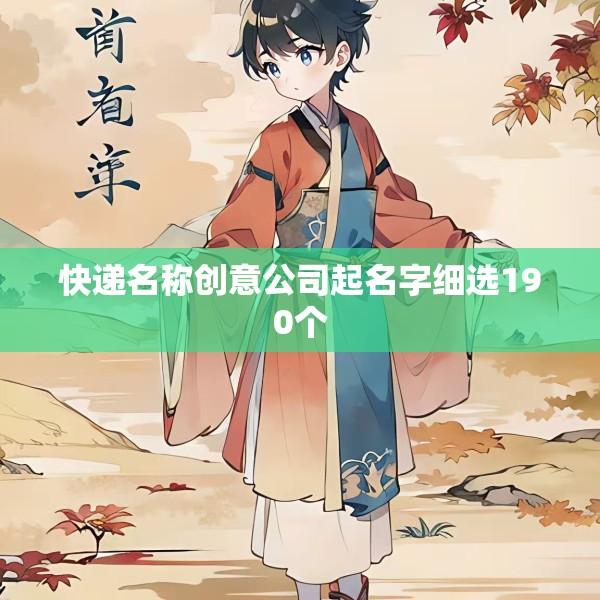 快递名称创意公司起名字细选190个
