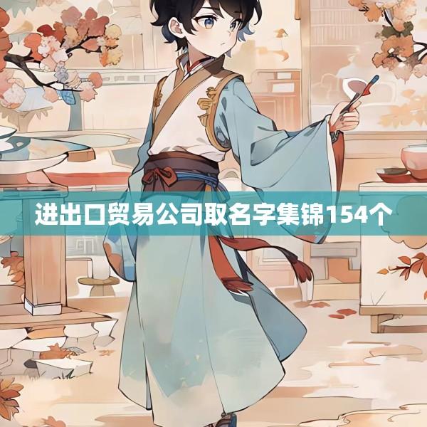 进出口贸易公司取名字集锦154个