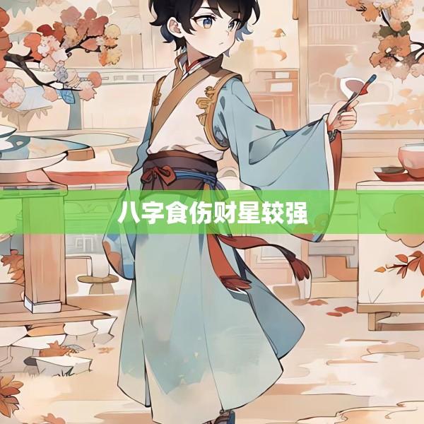 八字食伤财星较强