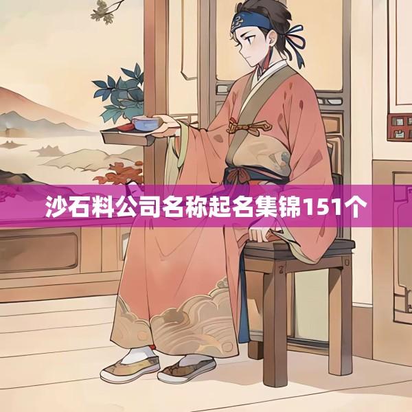 沙石料公司名称起名集锦151个