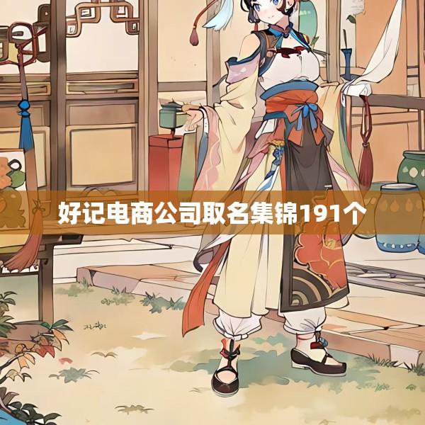 好记电商公司取名集锦191个