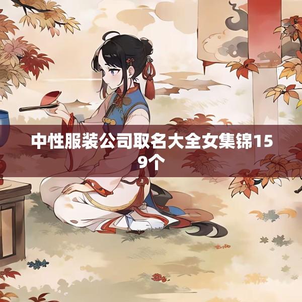 中性服装公司取名大全女集锦159个