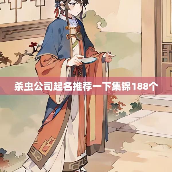杀虫公司起名推荐一下集锦188个