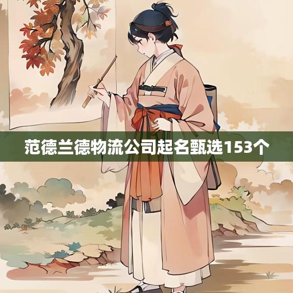 范德兰德物流公司起名甄选153个
