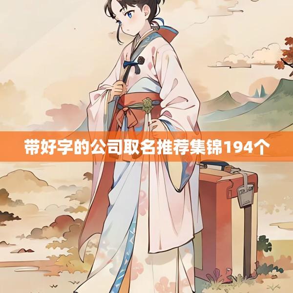 带好字的公司取名推荐集锦194个