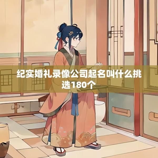 纪实婚礼录像公司起名叫什么挑选180个