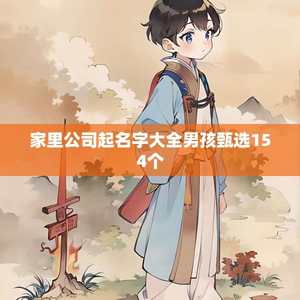 家里公司起名字大全男孩甄选154个