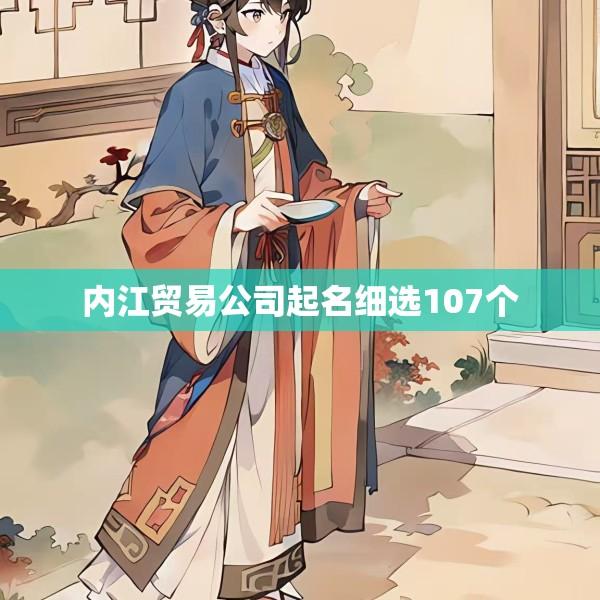 内江贸易公司起名细选107个