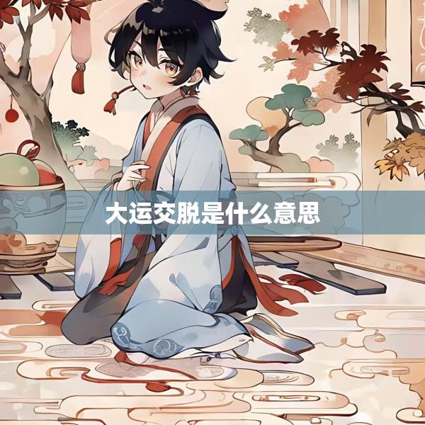 大运交脱是什么意思
