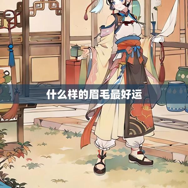什么样的眉毛最好运