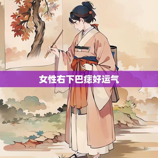 女性右下巴痣好运气