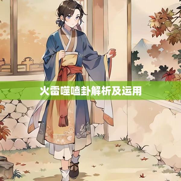 火雷噬嗑卦解析及运用