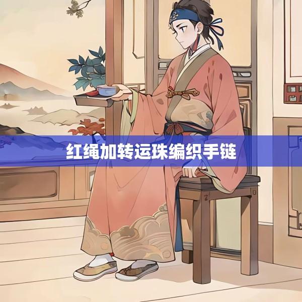 红绳加转运珠编织手链