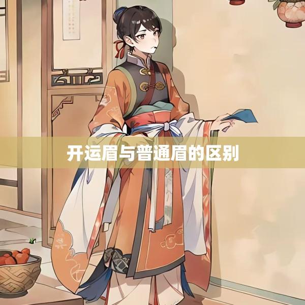 开运眉与普通眉的区别