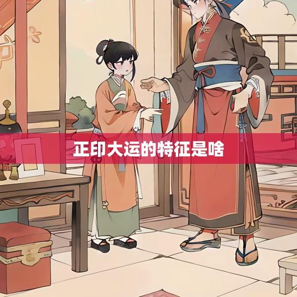 正印大运的特征是啥