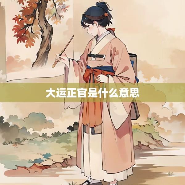 大运正官是什么意思