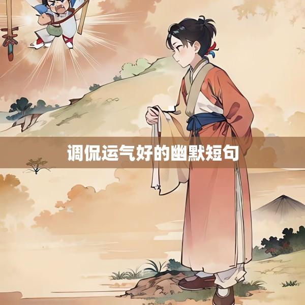 调侃运气好的幽默短句