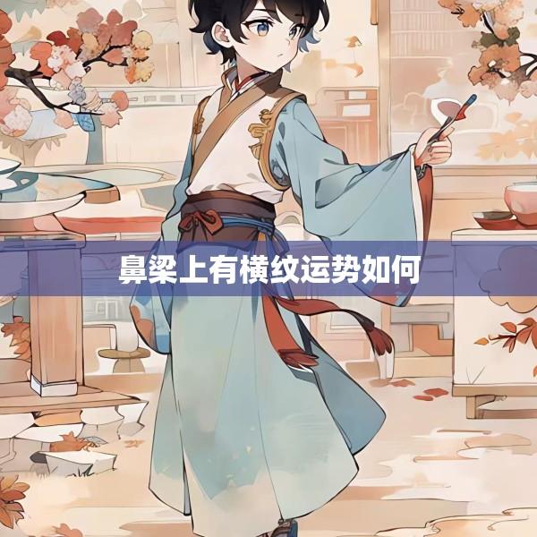 鼻梁上有横纹运势如何