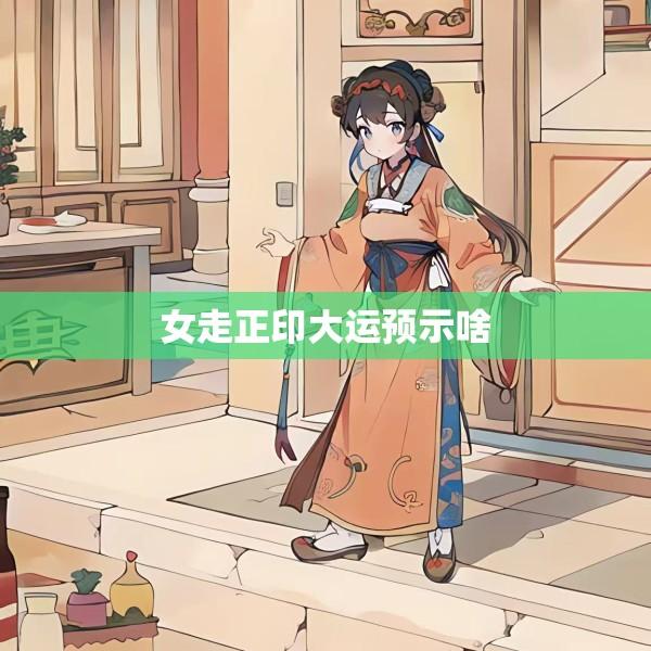 女走正印大运预示啥