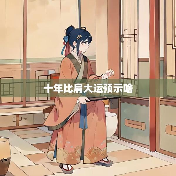 十年比肩大运预示啥