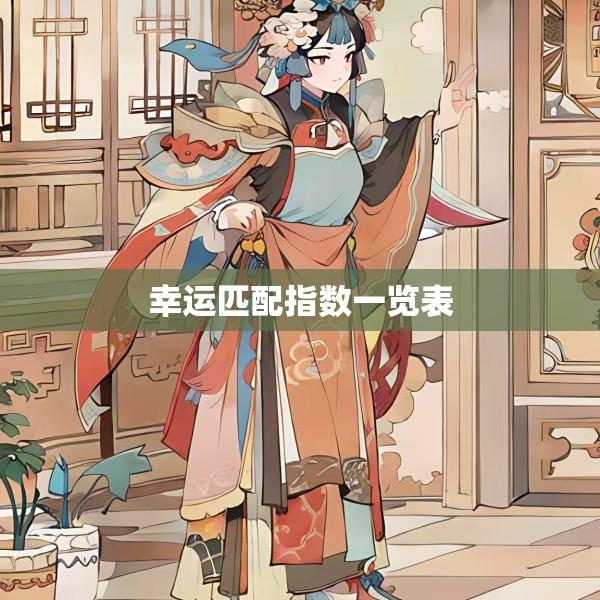 幸运匹配指数一览表