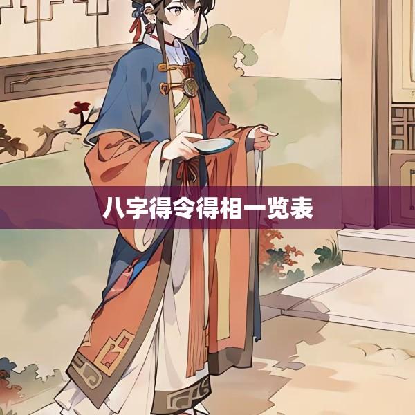 八字得令得相一览表