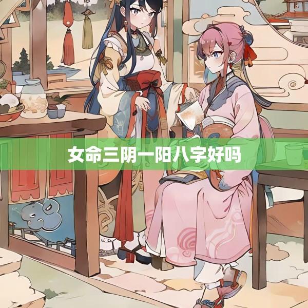 女命三阴一阳八字好吗