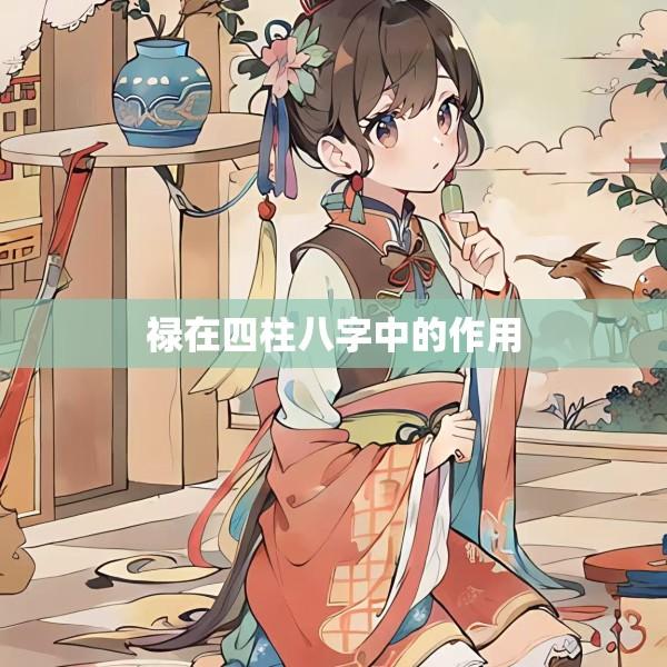 禄在四柱八字中的作用