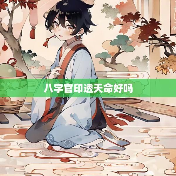 八字官印透天命好吗