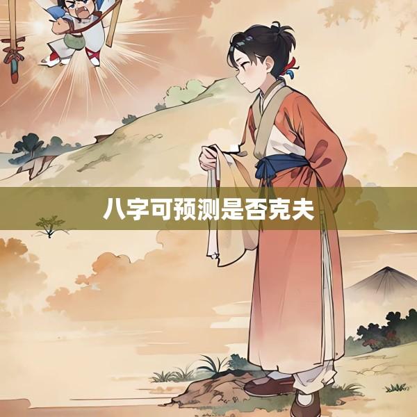 八字可预测是否克夫