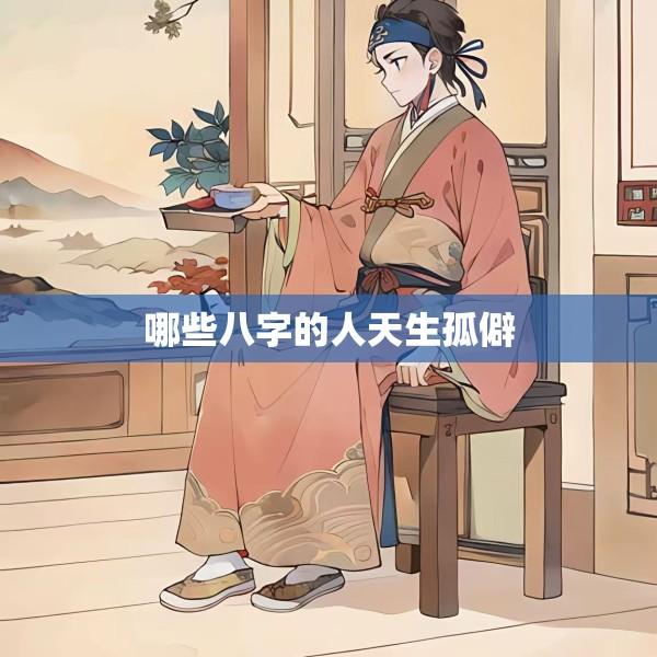 哪些八字的人天生孤僻