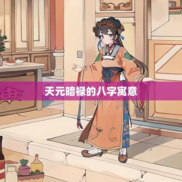 天元暗禄的八字寓意