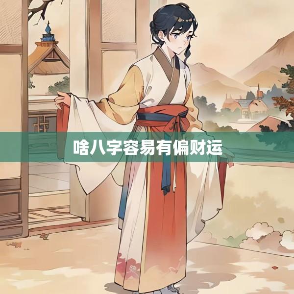 啥八字容易有偏财运
