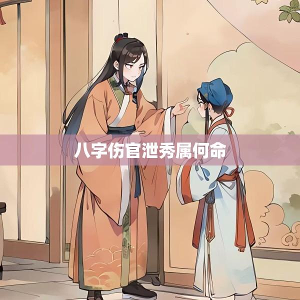 八字伤官泄秀属何命