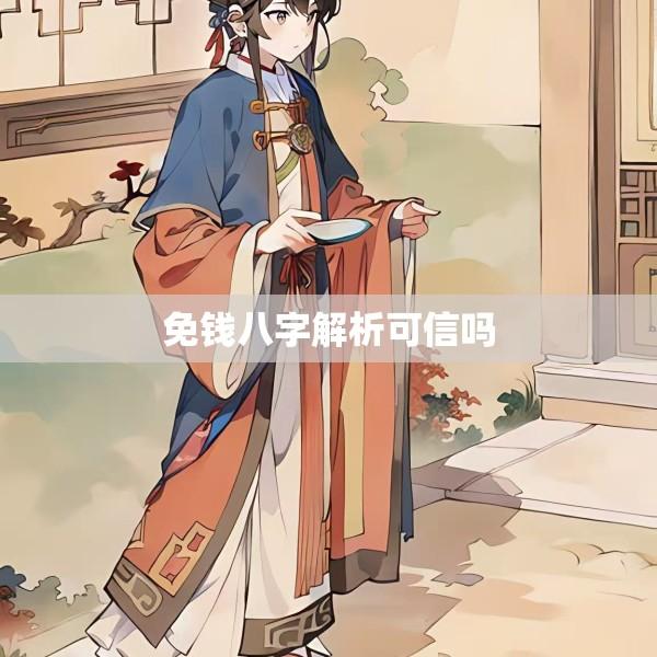 免钱八字解析可信吗